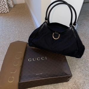 Gucci Large D Gold Shoulder Bag